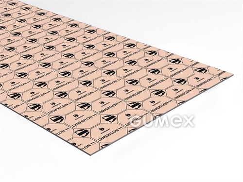 DIMERFLON 11, 2mm, 1500x1500mm, 85bar, PTFE, +260°C, rosa, 